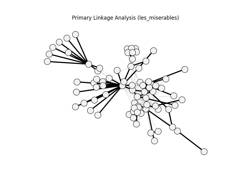 Primary Linkage Analysis (les_miserables)